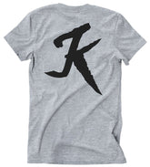 K icon heather grey